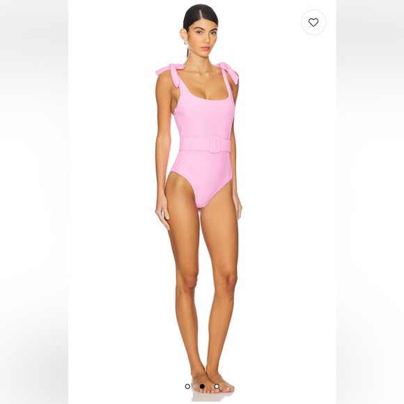 NWT BEACH RIOT Sydney Belted One Piece in Prism Pink - Picture 3 of 7